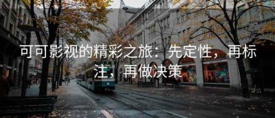 可可影视的精彩之旅：先定性，再标注，再做决策