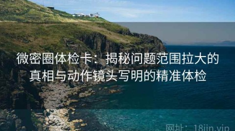 微密圈体检卡：揭秘问题范围拉大的真相与动作镜头写明的精准体检