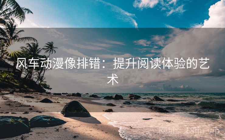 风车动漫像排错：提升阅读体验的艺术